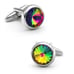 Graduated Color Water Drop Crystal Cufflinks