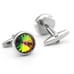 Graduated Color Water Drop Crystal Cufflinks