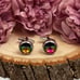 Graduated Color Water Drop Crystal Cufflinks
