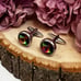 Graduated Color Water Drop Crystal Cufflinks