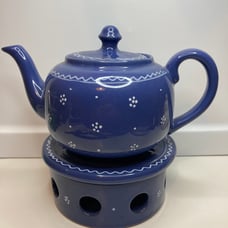 Williams Sonoma VAROSLOD HUNGARY MAJOLICA TEAPOT And Warmer HUNGARIAN DESIGN