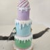 Gingerbread Mrs.Claus' Bakery Pastel Christmas Resin Layered Frosted Cake Decor