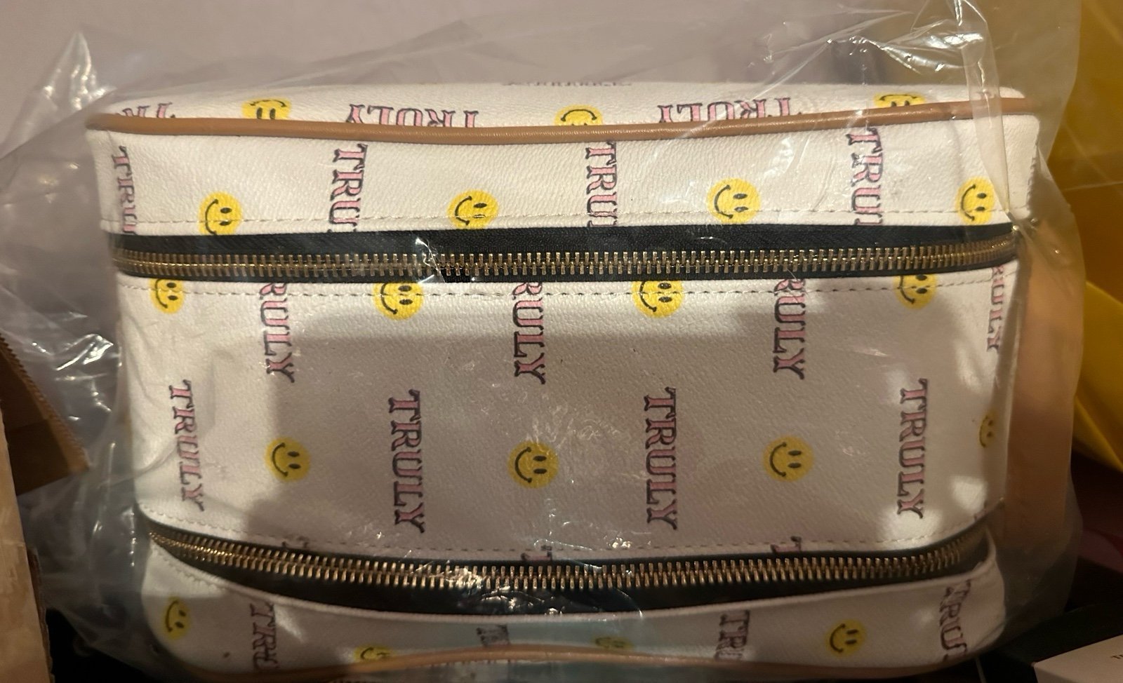 Truly Beauty Smiley Face Vanity case bag
