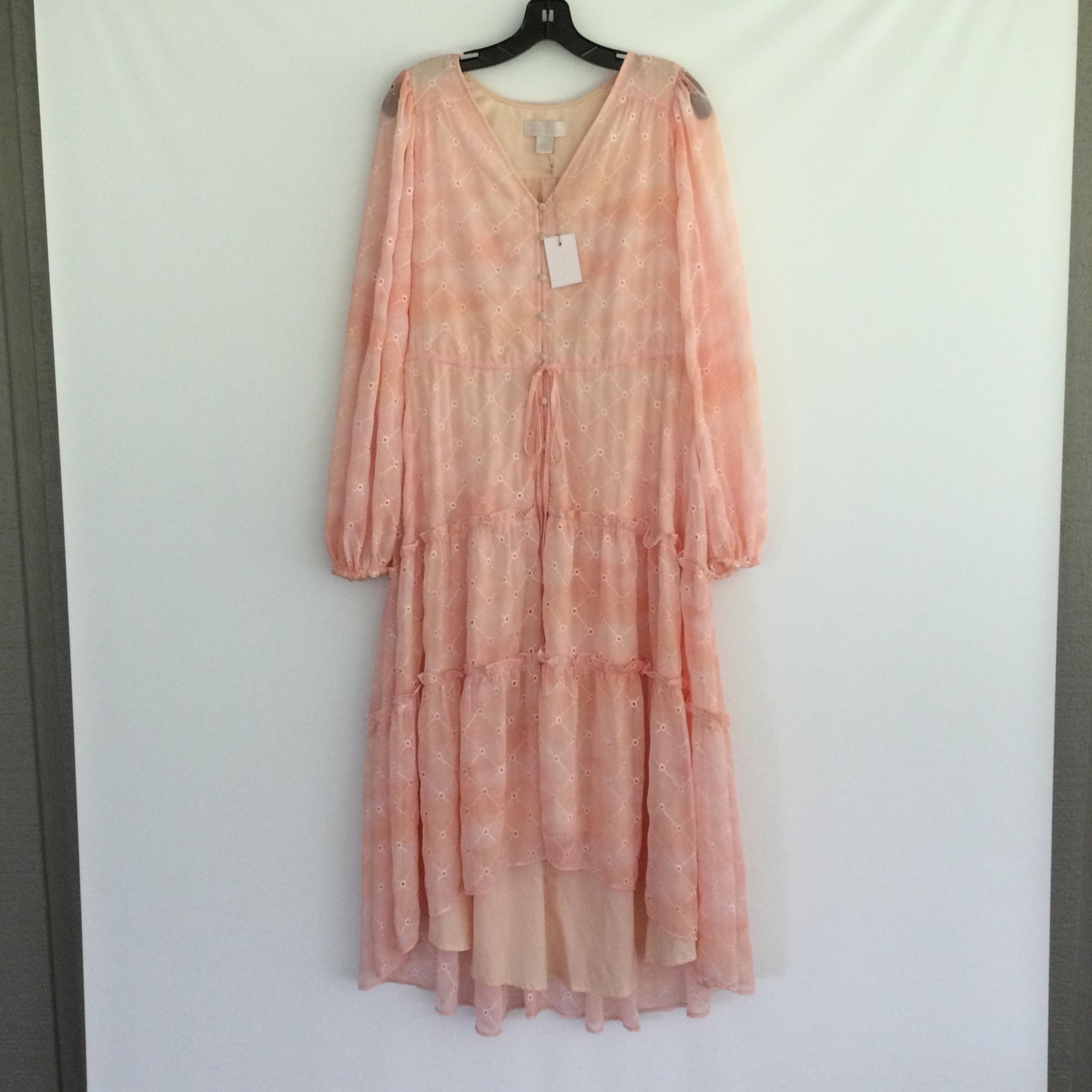 Rachel Parcell Flowy Eyelet Long Sleeve Maxi Dress Size XS