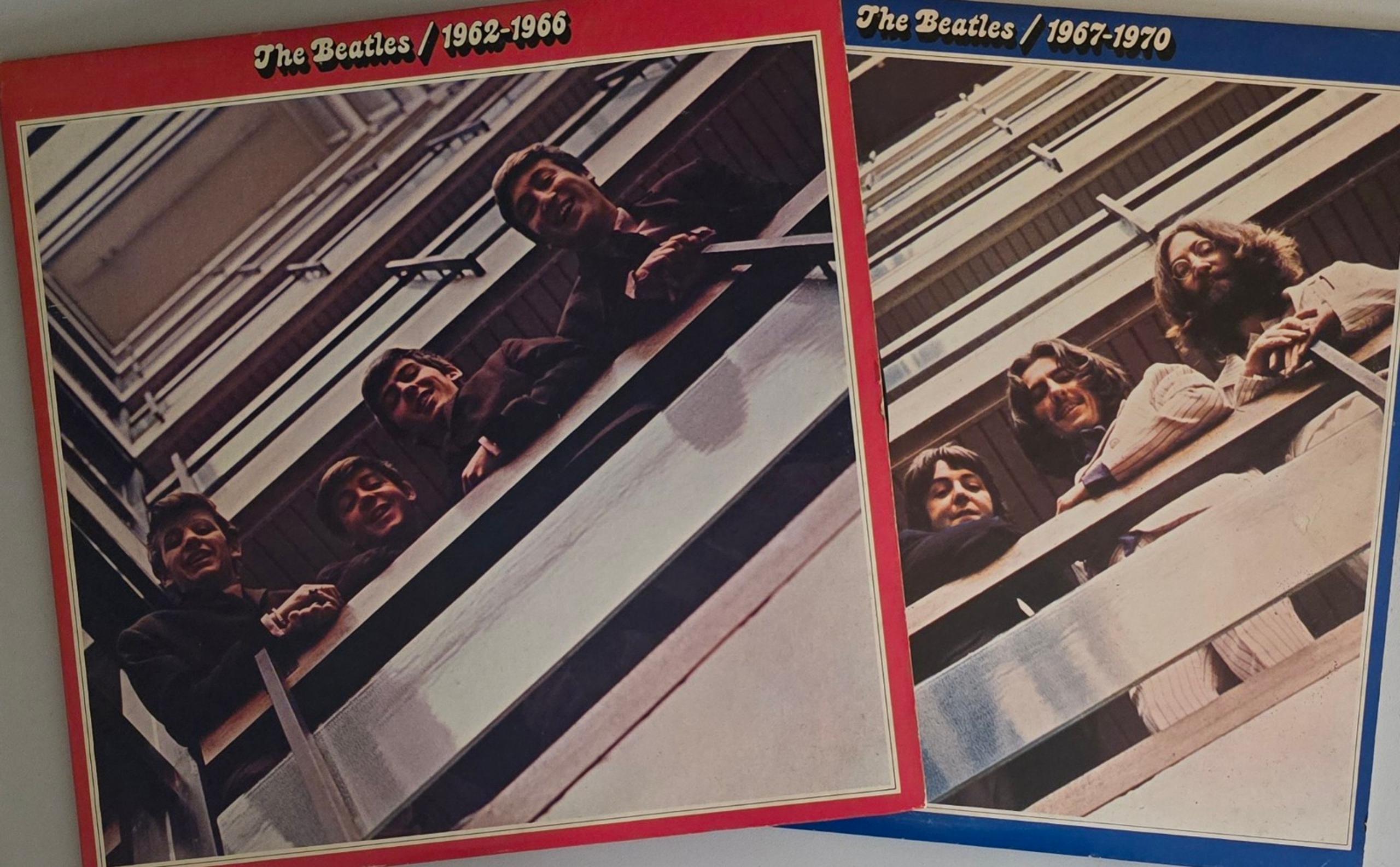 The Beatles  1962-1966 & 1967-1970  Vinyl 4xLP Record Set VG+ W/ Inserts
