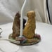 Vintage Dogs Pups Lamp Spaniel Collie Terrier Lab Retriever Boys Room Dog Lover