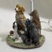 Vintage Dogs Pups Lamp Spaniel Collie Terrier Lab Retriever Boys Room Dog Lover