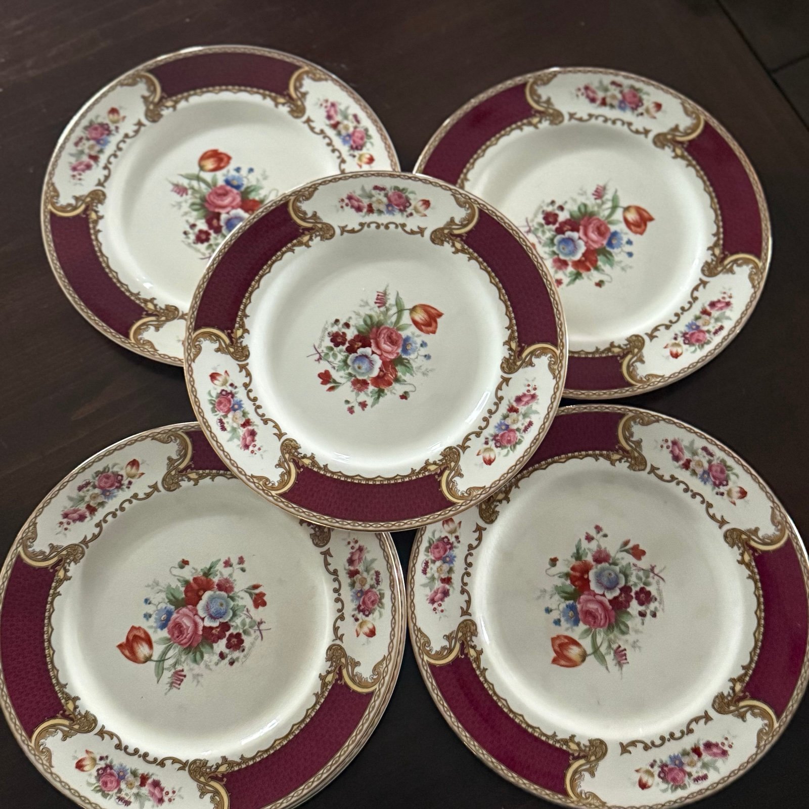 Myott Staffordsgire Royal Crown Dinner Plates