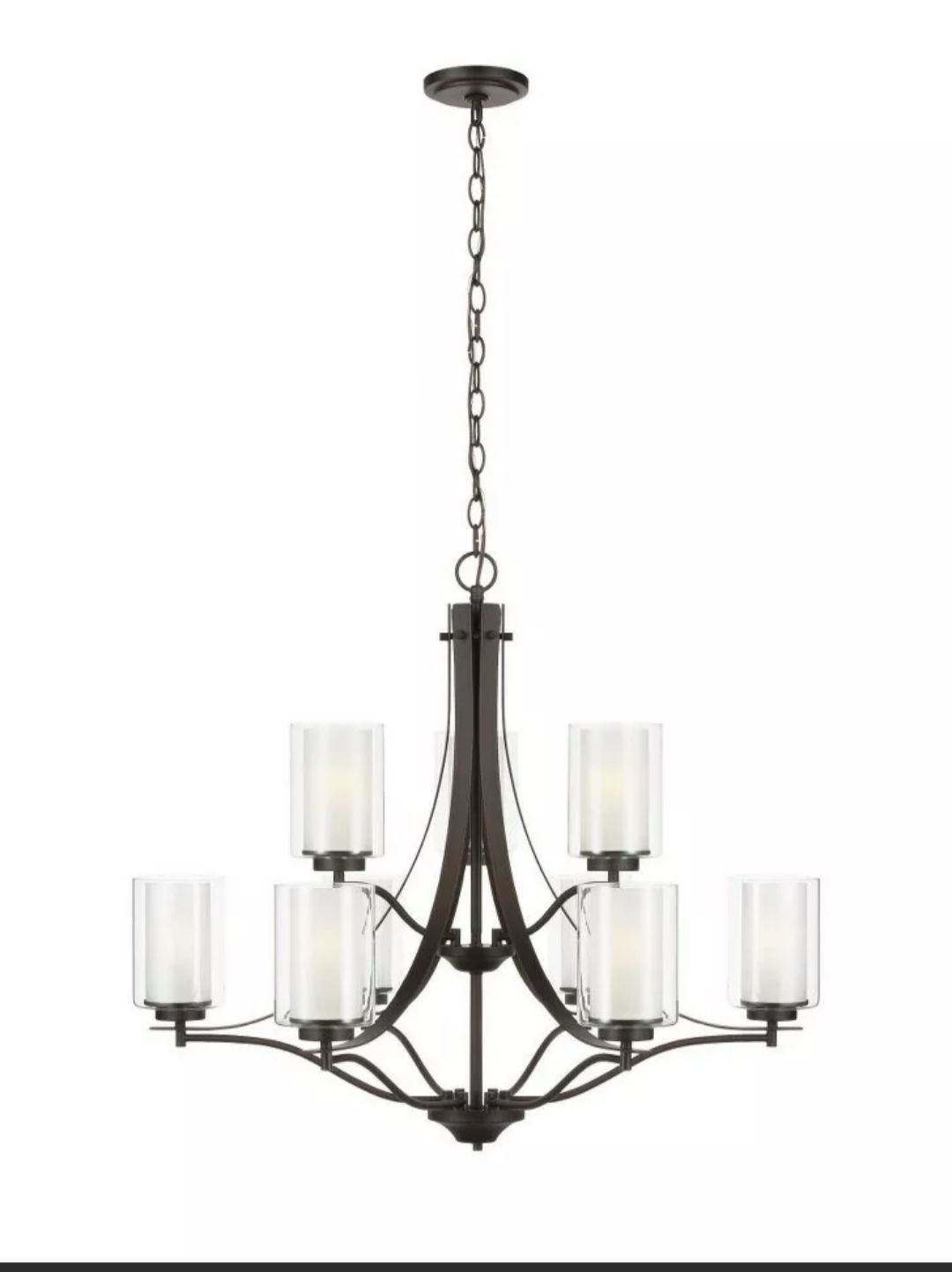 Generation Lighting - Elmwood Park- Nine Light Chandelier