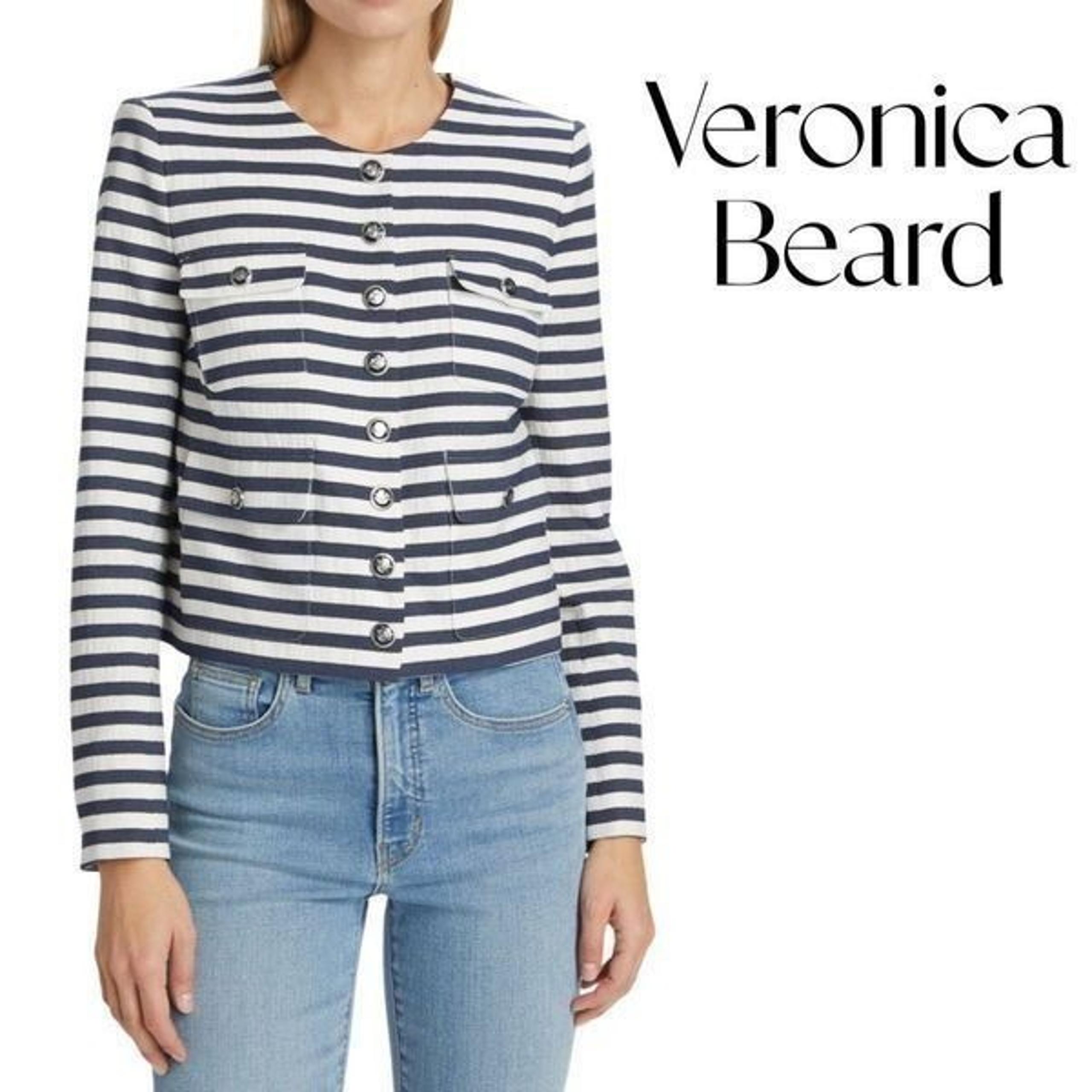 VERONICA BEARD Isa Striped Tailored
Jacket Sz 6 NWT