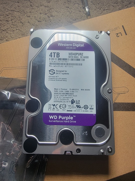 Hard Drive Western Digital Purple 4TB
