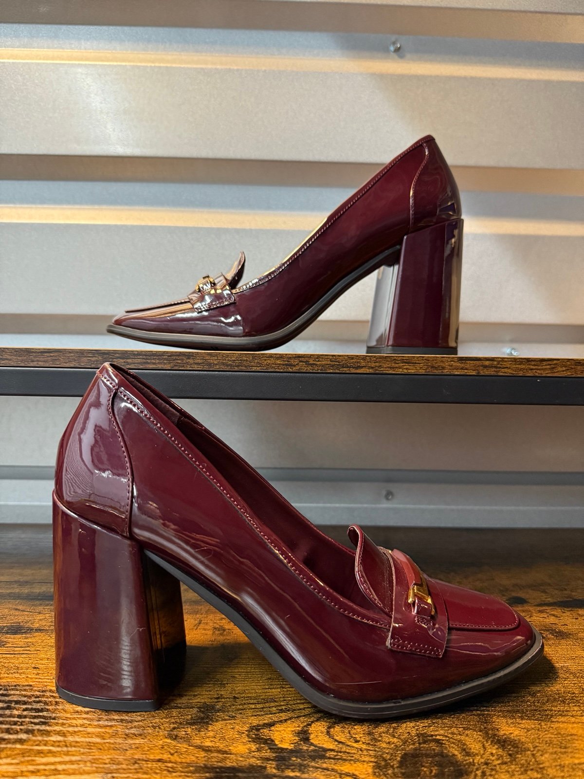 Franco Sarto Ladies' Burgundy Slip-On Shoes, Loafers, Size 9,5