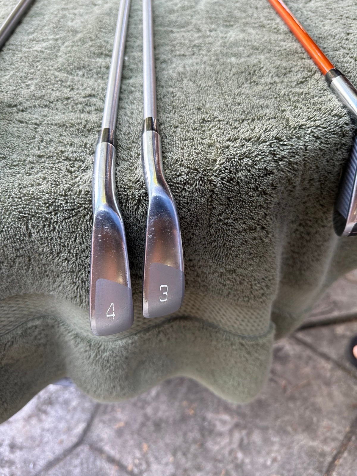 Mizuno Mp-18 MMC Fli-hi hybrid irons 3 &4 KBS C-Taper 120 S