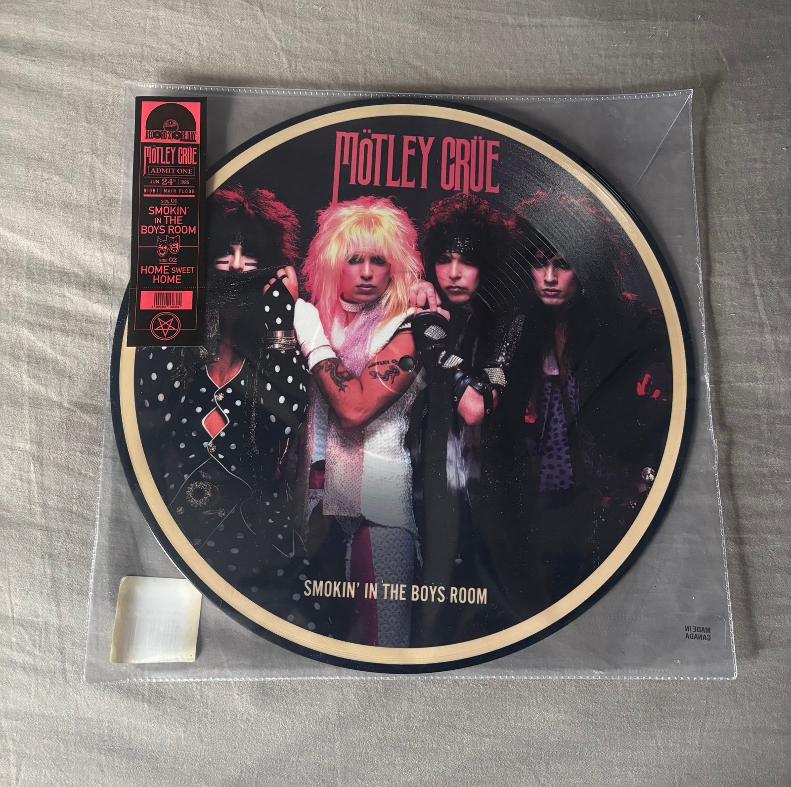 Motley Crue Smokin’ In The Boys Room/Home Sweet Picture Disc Vinyl RSD 2025 25