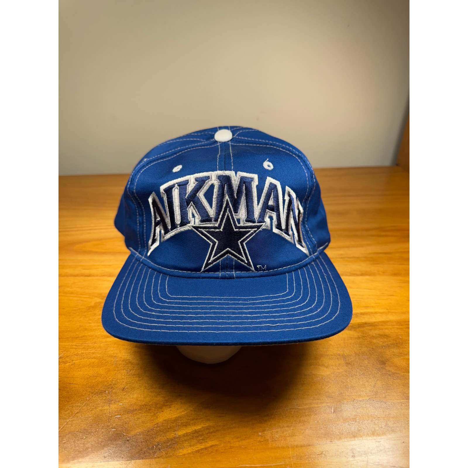 NEW RARE VTG 1990s Troy Aikman Dallas Cowboys NFL Starter Hat - Blue/White