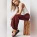 Free People Neptune's Net Crochet Flare Pants Size 4