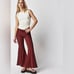 Free People Neptune's Net Crochet Flare Pants Size 4