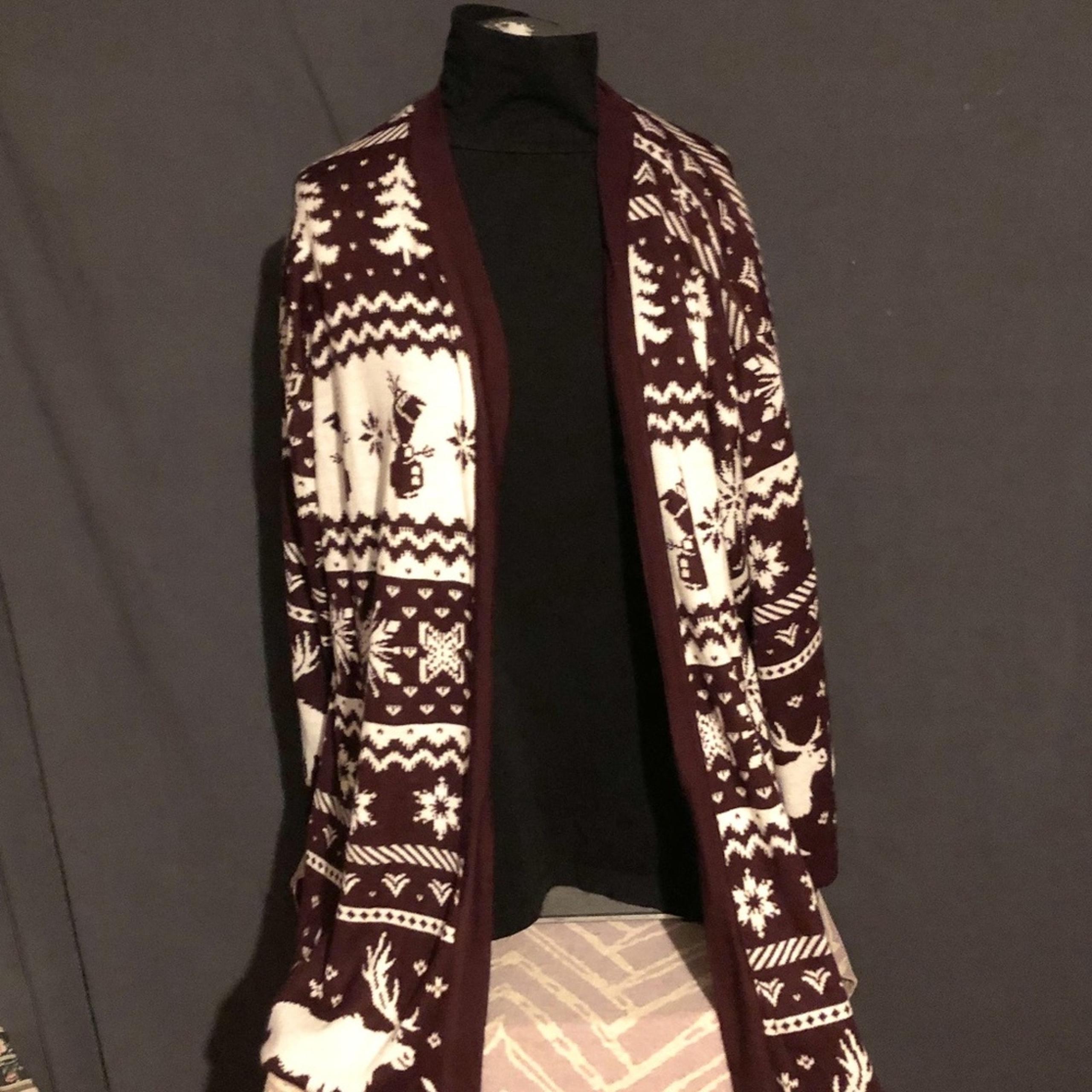 Disney Frozen Olaf Cardigan Sweater Women's 4X Open Front very soft