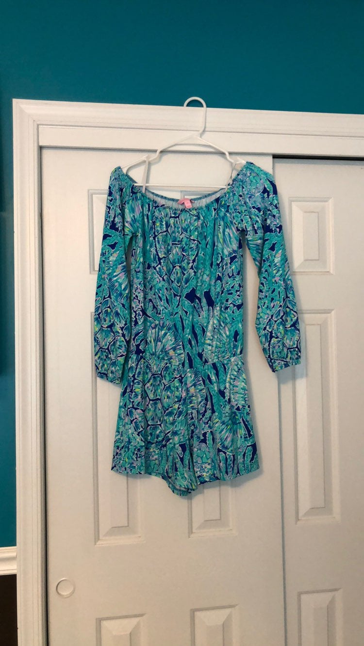Lilly Pulitzer Lana Tortuga Time Romper