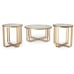Milloton - Gold - Occasional Table Set (Set of 3)