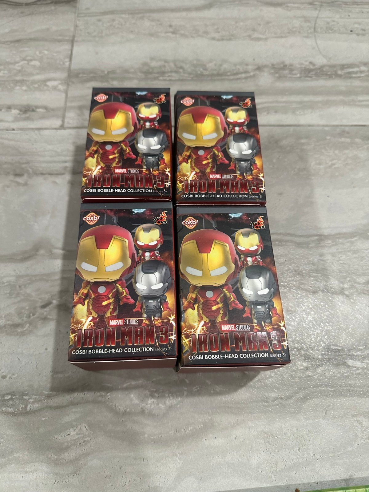 Hot Toys Cosbi Bobble-Head Collection Marvel Studios: Iron Man 3 (set of 4)