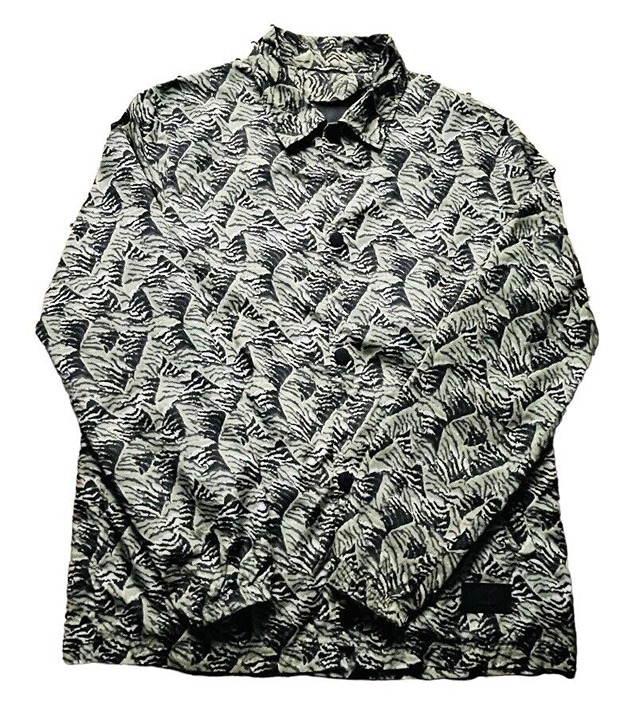 Acne Studios Tony Face Himalayan Tiger Camo Jacket Green Large Men MSRP305