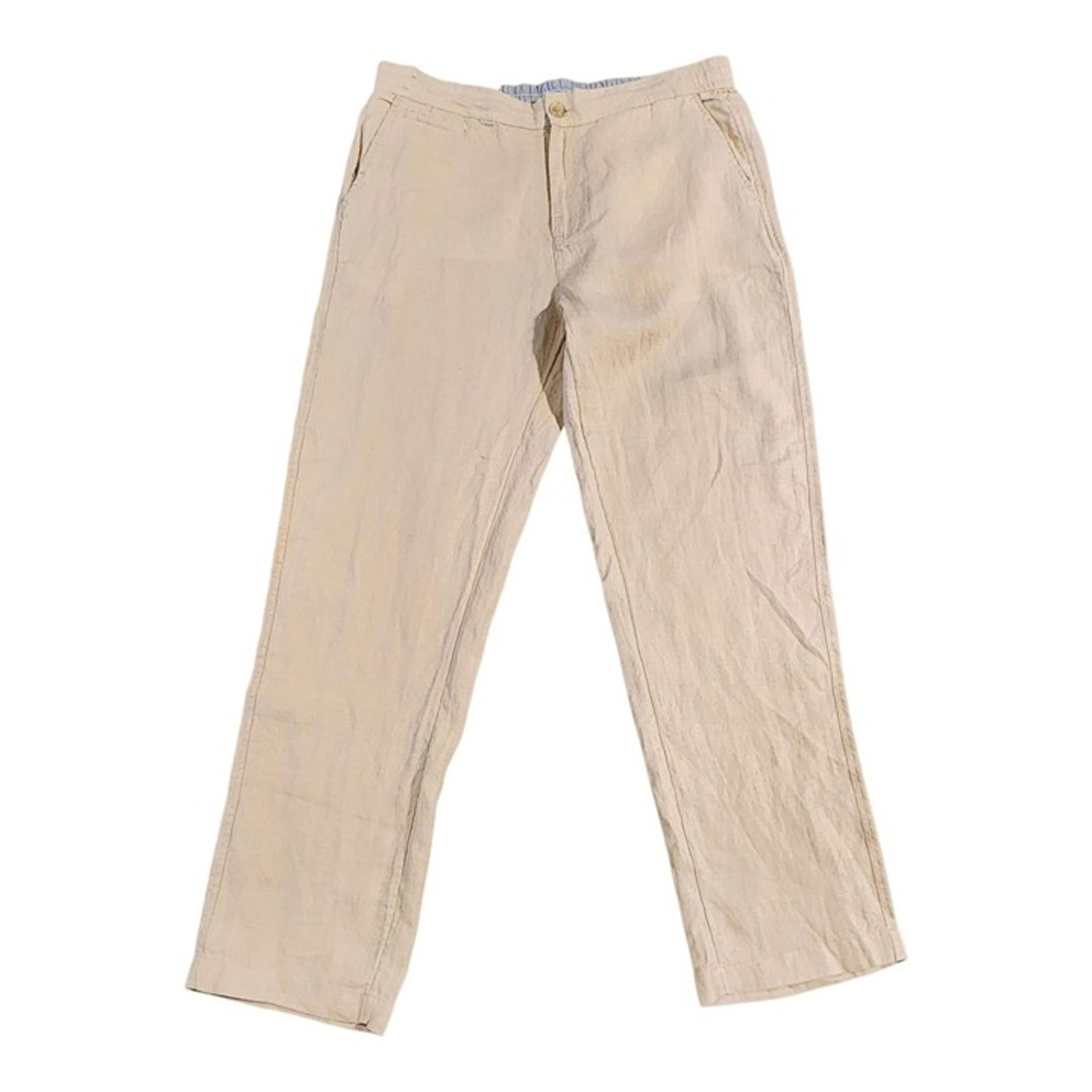 New Panama Jack linen pants sz L men tan khaki beach wedding lightweight