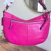 Coach Pink Leather Soho Hobo Vintage Large Purse/Shoulder Bag