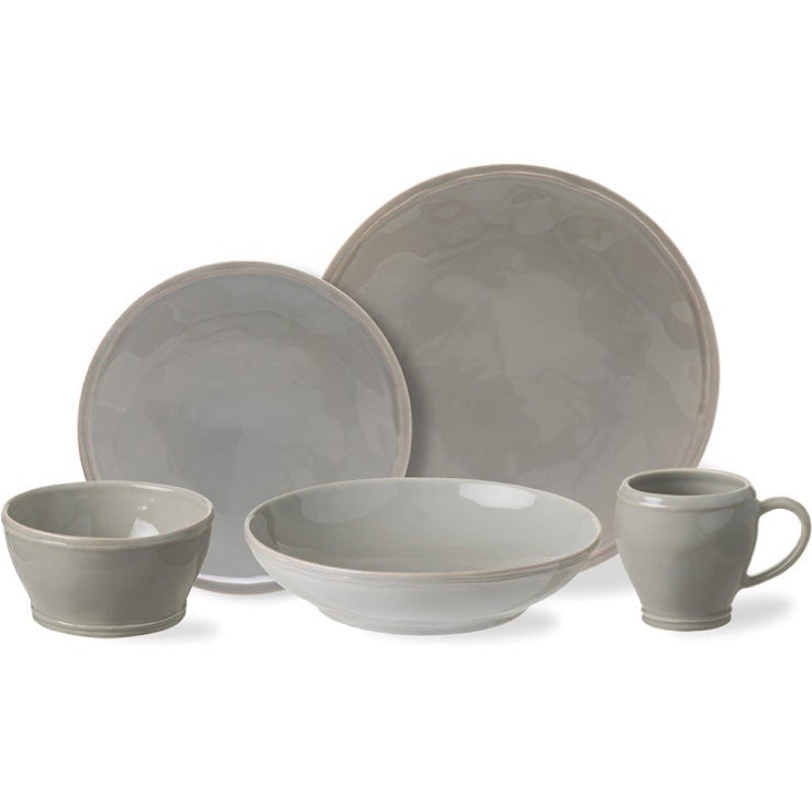 Casafina Stoneware Ceramic Dish Fontana Collection 5-Piece Dinnerware Set(for 1)