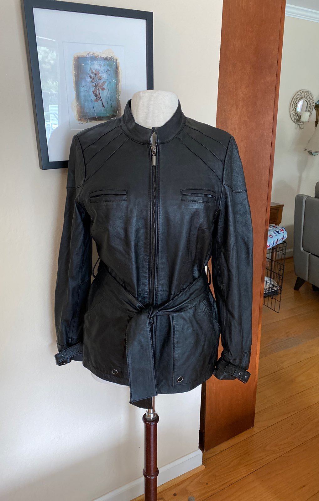 leather jacket women