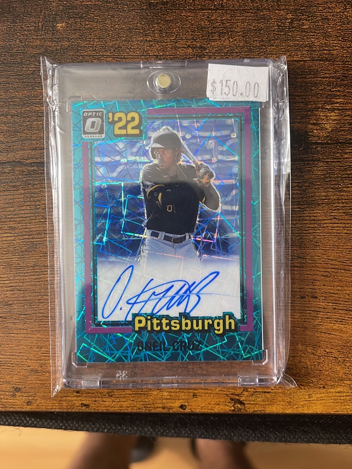 O’Neil Cruz auto teal cracked ice /25