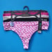 S XOXO Purple Kisses Cotton Thong 5pk