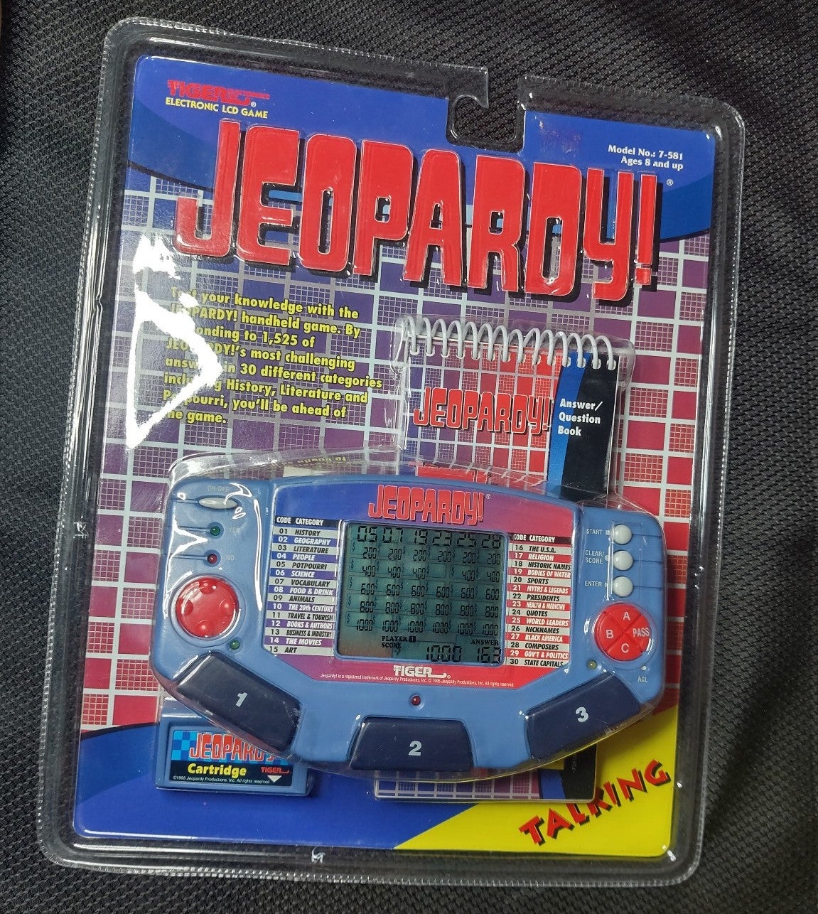 Vintage Unopened Tiger Jeopardy Electronic LCD Game
