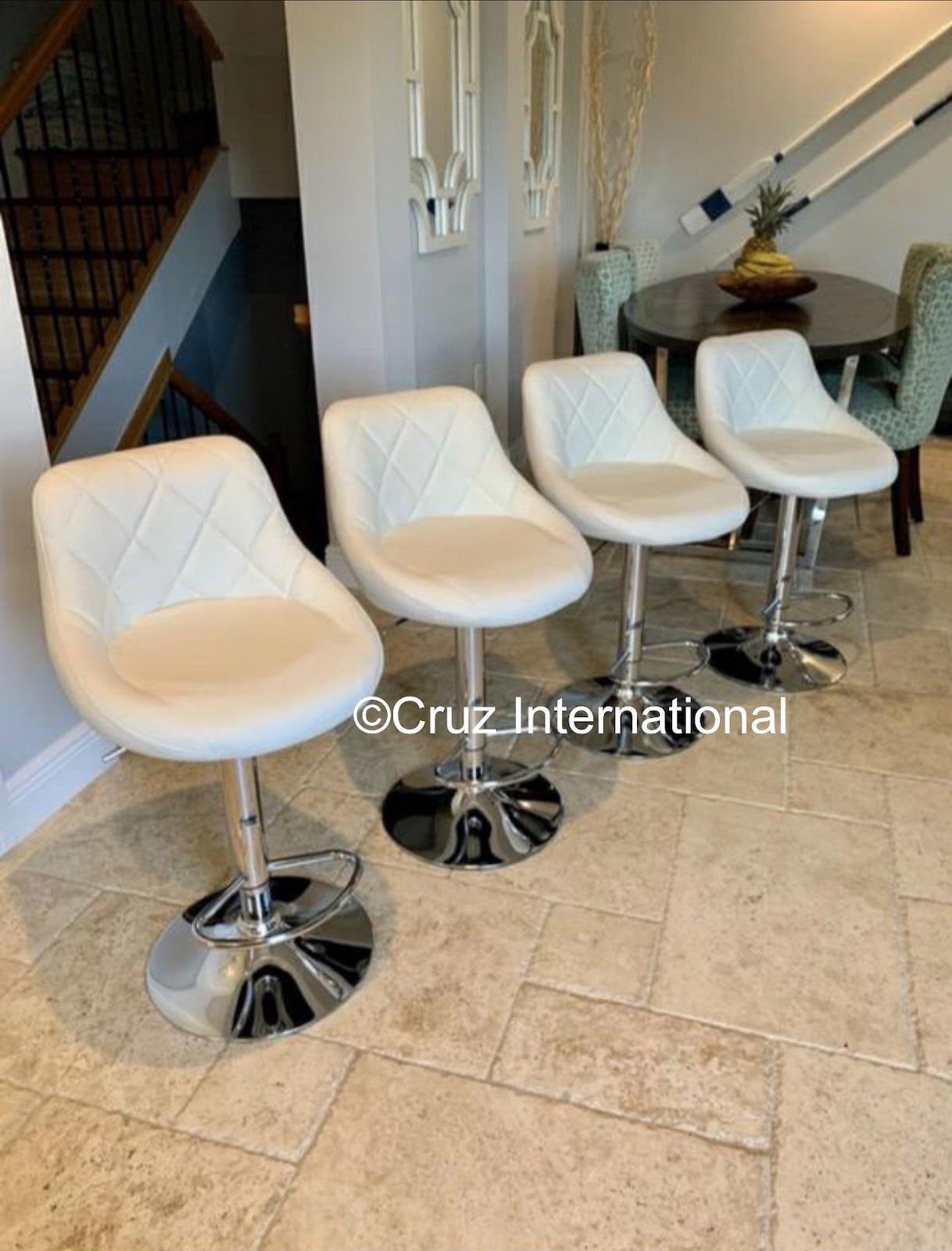 Brand new 4 white bar stools