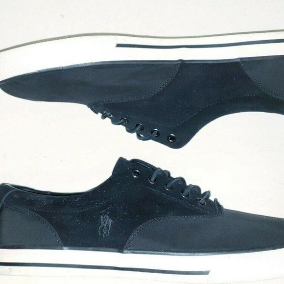 POLO RALPH LAUREN Thorton III Black Canvas Shoes