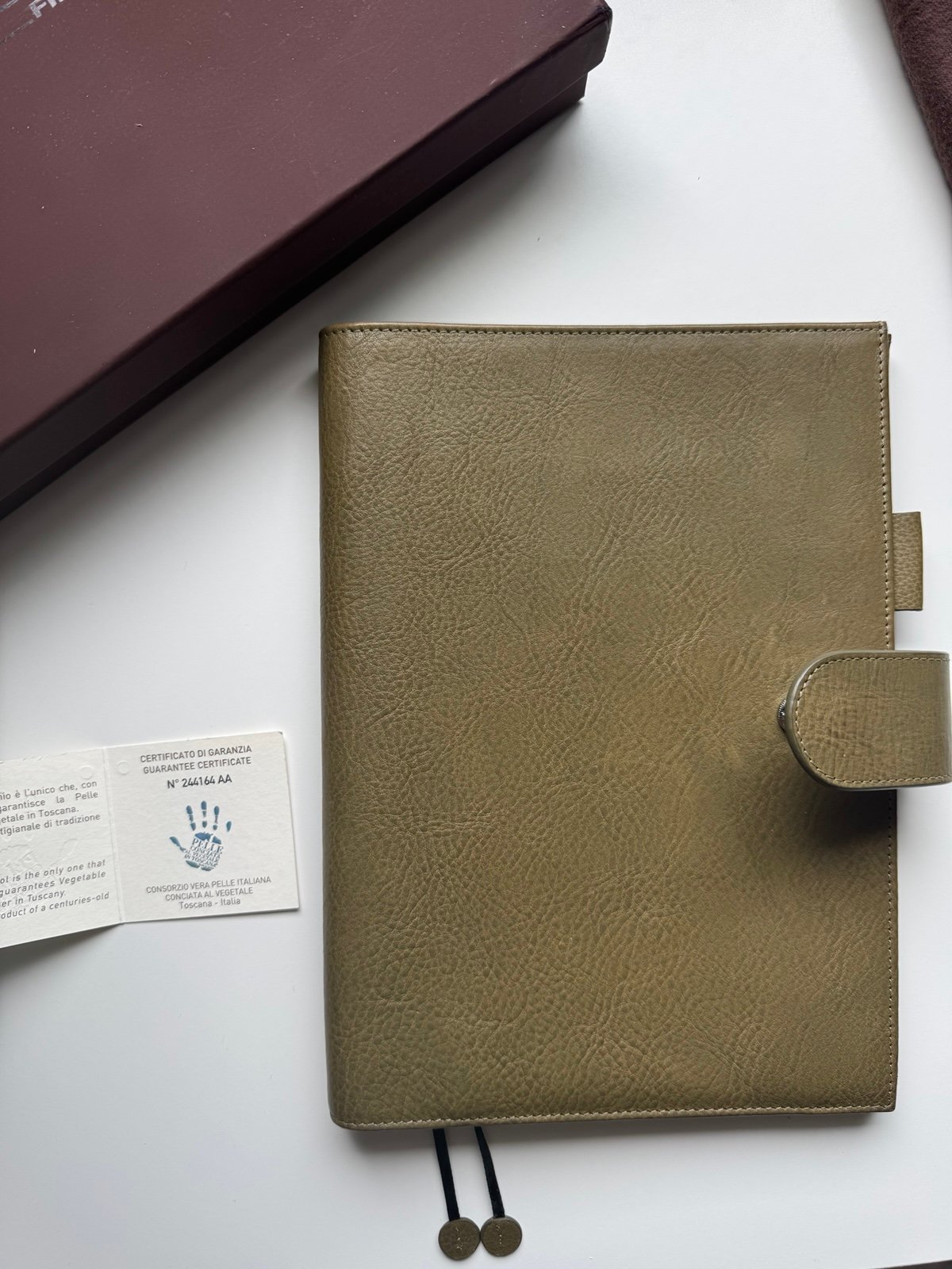 Gillio A5 Appunto Epoca Olive Green