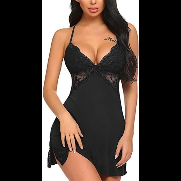 Lingerie Lace Chemise Sleepwear Babydoll