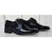 Zengara Men's Size 8 Medium Oxford Tuxedo Black Dress Lace Up Shoes Model Z30028