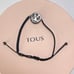 TOUS Camille Bracelet Silver with Labradorite and Diamonds black Cord Bracelet