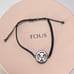 TOUS Camille Bracelet Silver with Labradorite and Diamonds black Cord Bracelet