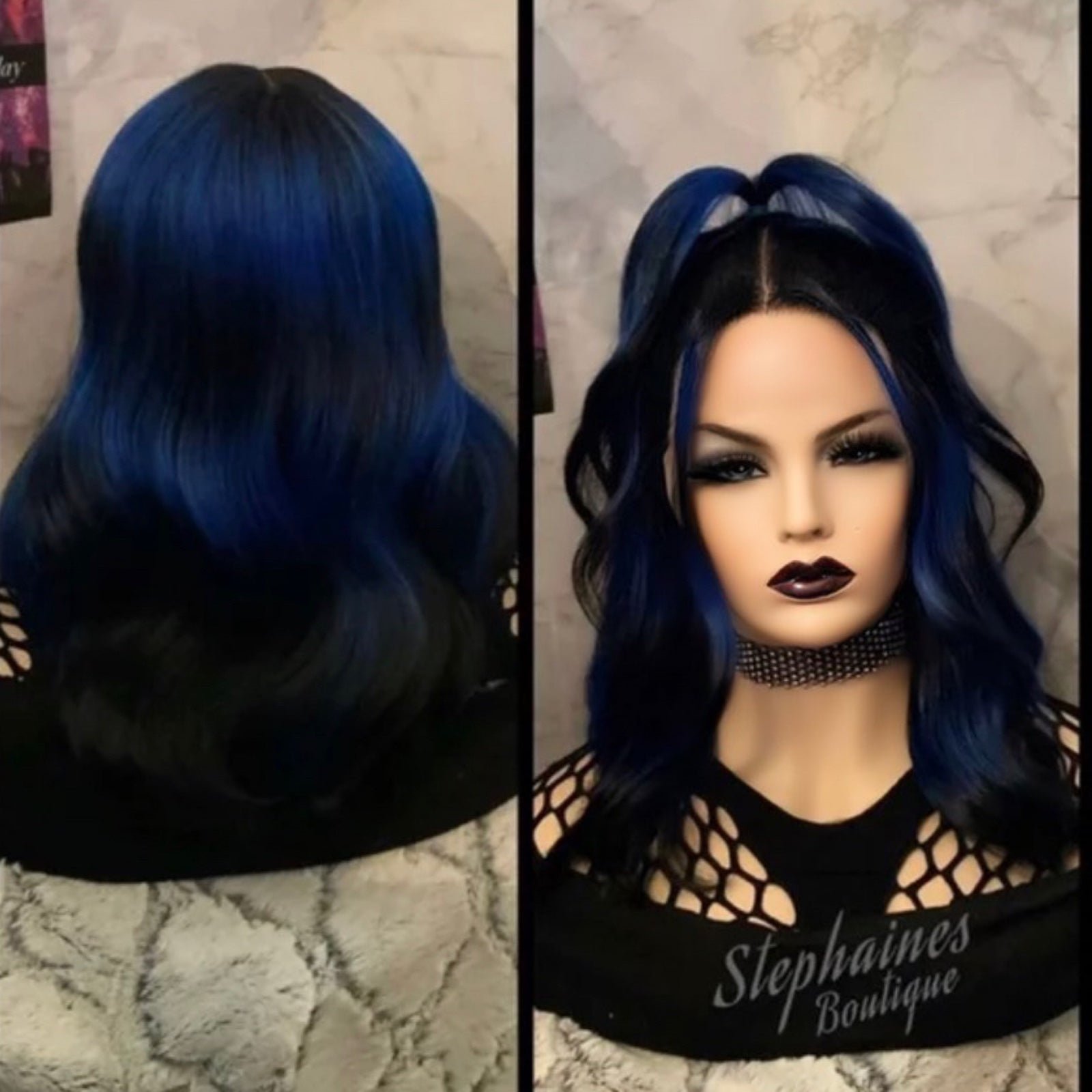 Human Hair blended lace front wig