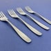 Vintage WMF Cromargan GERMANY Salad Desert Fork Stainless Flatware Set of 4