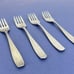 Vintage WMF Cromargan GERMANY Salad Desert Fork Stainless Flatware Set of 4