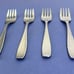 Vintage WMF Cromargan GERMANY Salad Desert Fork Stainless Flatware Set of 4