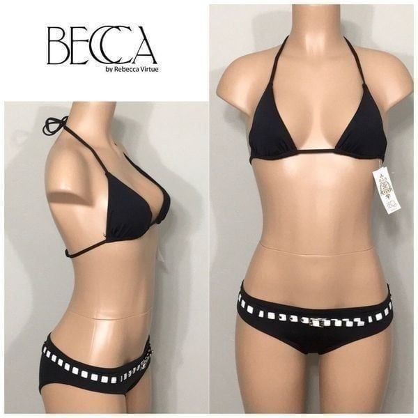 BECCA belted bikini. S-top/M-bottom. NWT