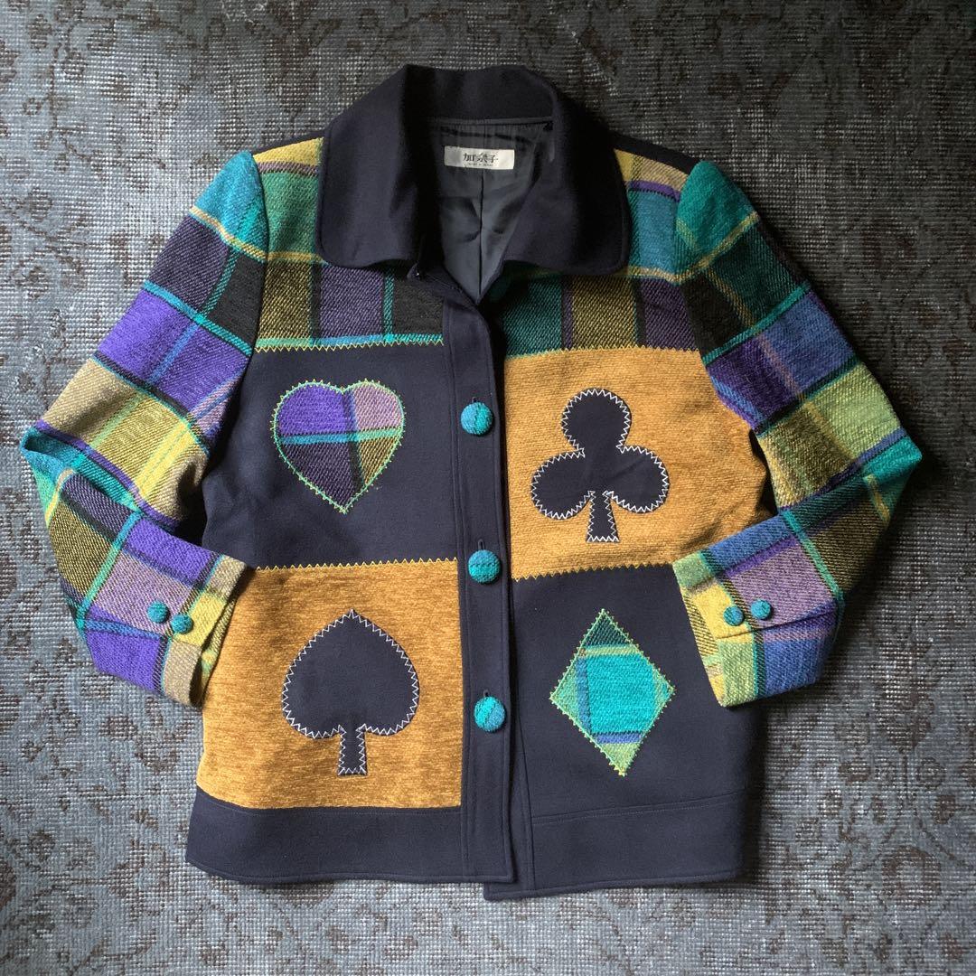Rare Trump jacket, retro vintage, Kanako, one-of-a-kind, rare item, vintage clothing.
