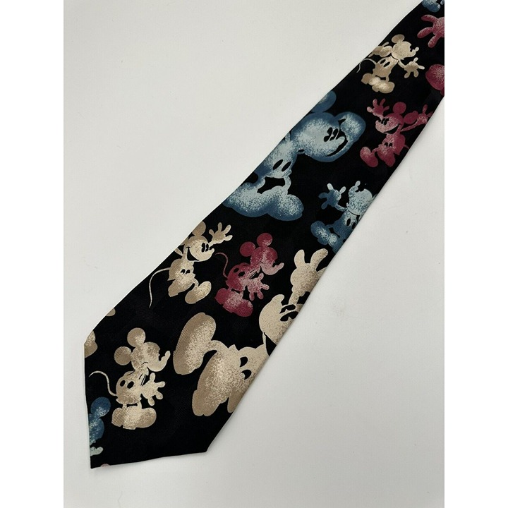 Vintage Designer Ties Mens Silk Necktie Atlas Designs Mickey Mouse Disney Sweden