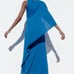 NWT Zara Woman LIMITED EDITION Knit Cape Dress Bloggers Fav Blue Size S Small