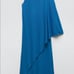 NWT Zara Woman LIMITED EDITION Knit Cape Dress Bloggers Fav Blue Size S Small