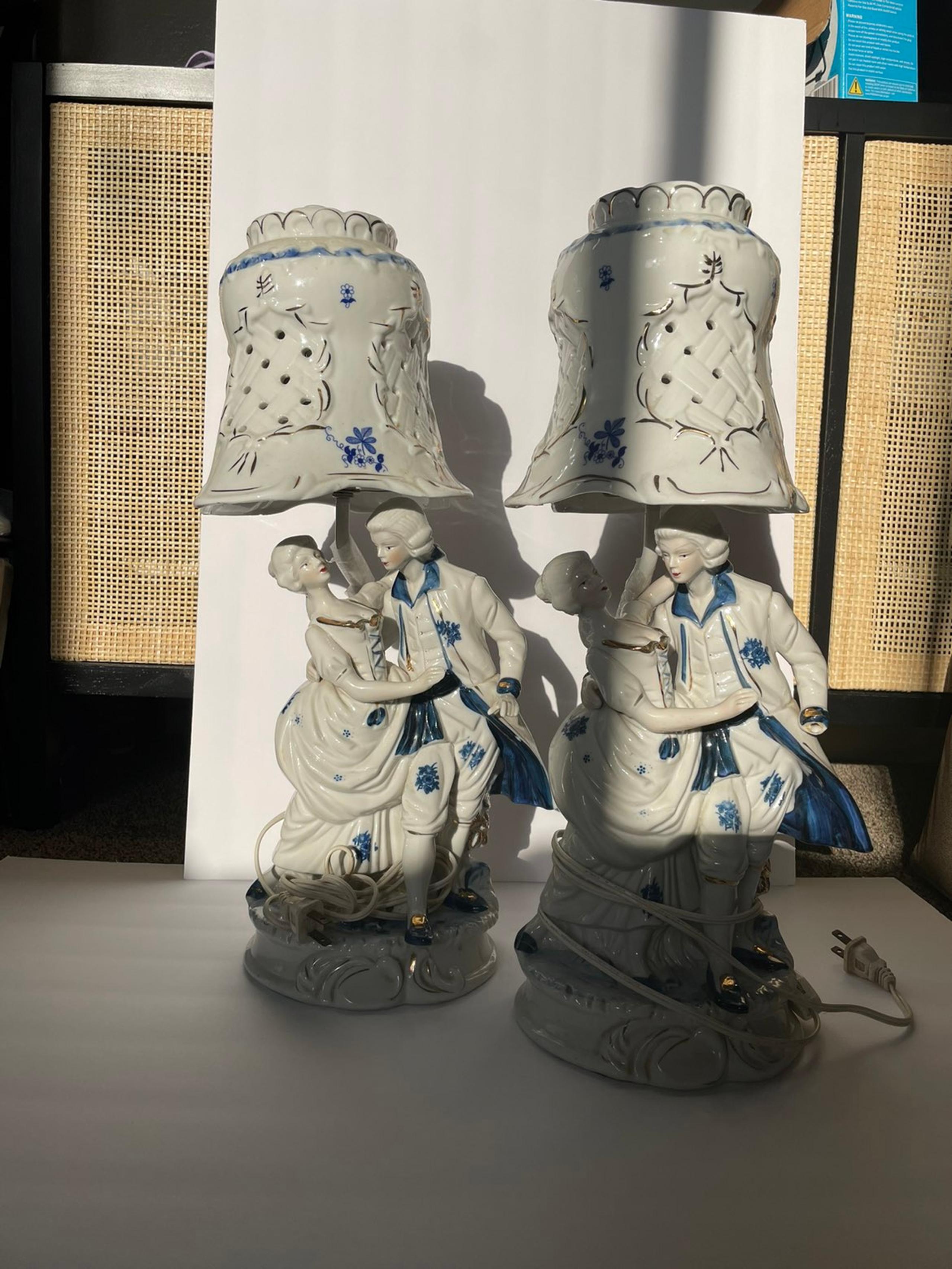 Vintage Blue White Porcelain George Mart